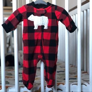 *3 FOR $15* Newborn buffalo plaid sleep-n-play